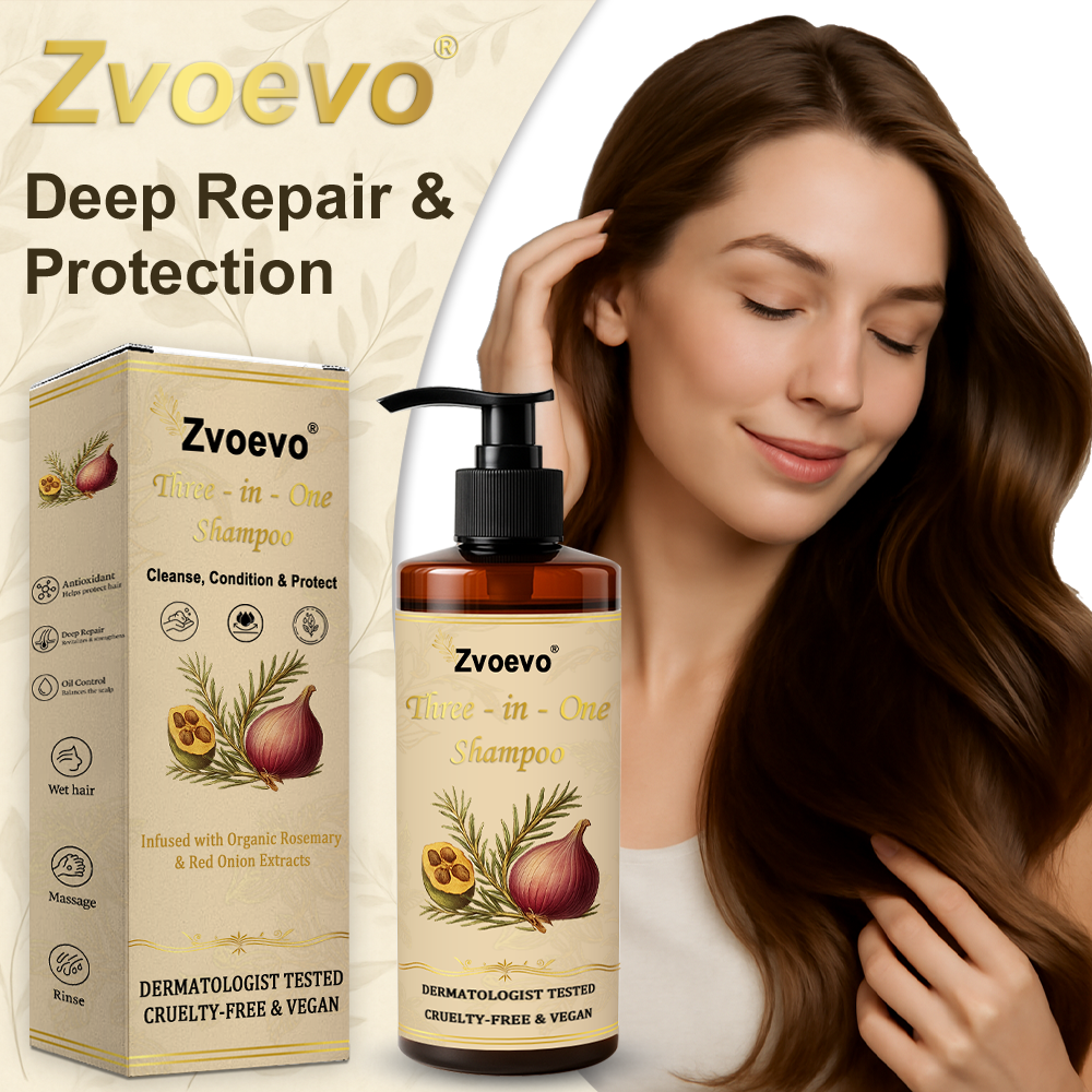 ✅Official Store: Zvoevo® Hair Revival 3-in-1 Shampoo (Prevent Hair Fall, Reduce Dandruff & Stimulate Growth)