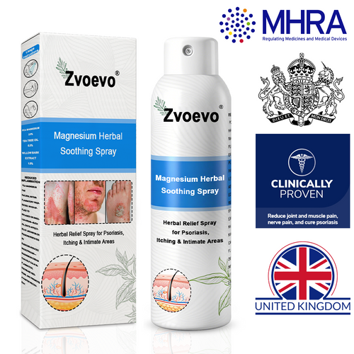 ✅Official Store: Zvoevo®Magnesium Herbal Spray⚕️MHRA Approved(Relief for Psoriasis and Eczema, Improvement of Bacterial Infections in the Genital Area, and Treatment of Acne and Dark Spots)