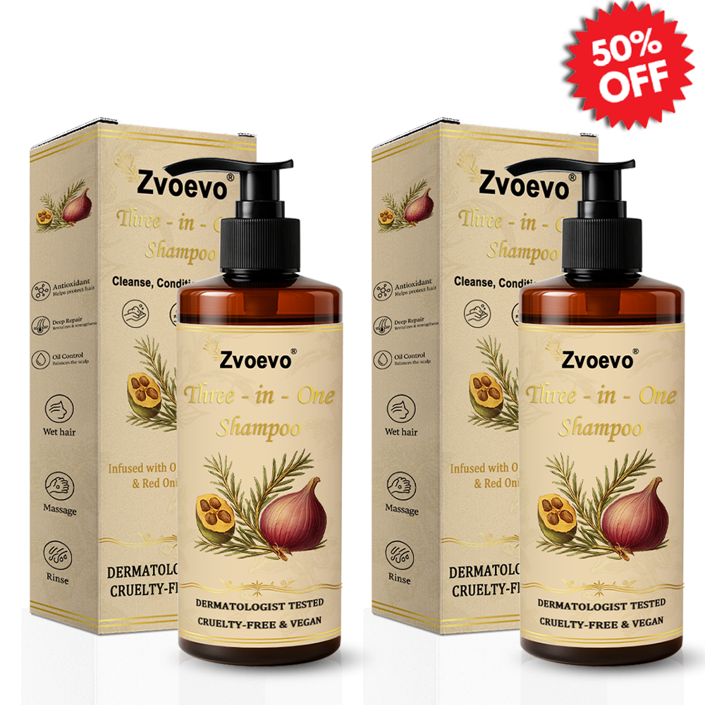 ✅Official Store: Zvoevo® Hair Revival 3-in-1 Shampoo (Prevent Hair Fall, Reduce Dandruff & Stimulate Growth)